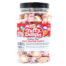 Taffy Delight Rootbeer Float Salt Water Taffy 16oz Jar